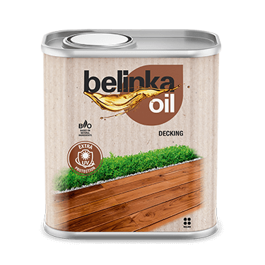 Alyva medinėms terasoms Belinka OIL DECKING - Spalva 201  2,5L