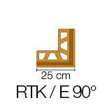 Išorinis kampas BARA-RTK/E 90° profiliuočiui BARA-RTK