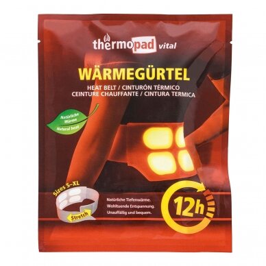 Šildantis diržas juosmeniui THERMOPAD, 3 vnt 1